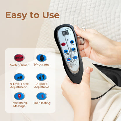 Massage Chair Pad,Back Massage With Heat,Massage Pad With 7Vibration Motors,Chair Massager For Office Chair, Massage Chair For Home Office Use