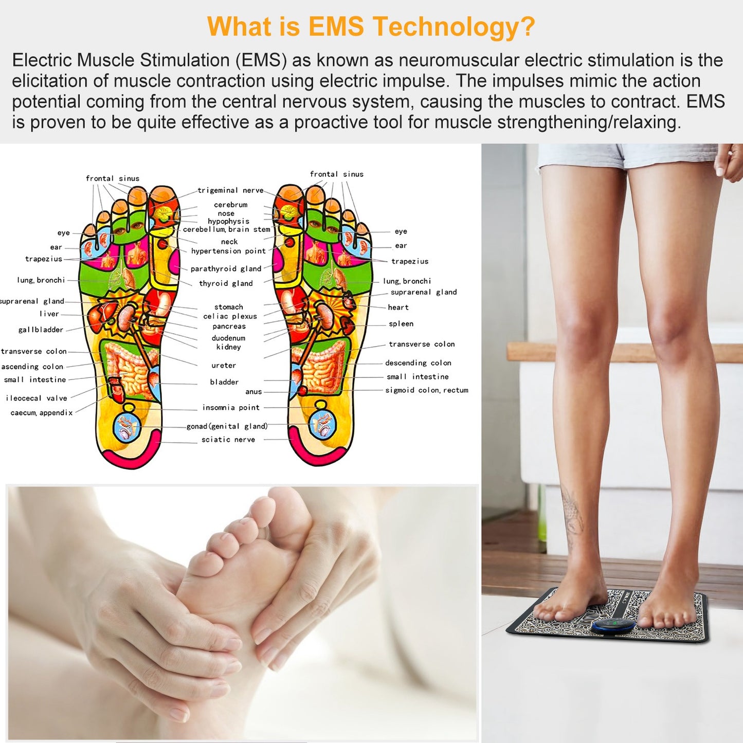 Foot Massage Pad Electric Stimulator Massager